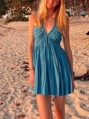 DO+BE Blue Halter Dress